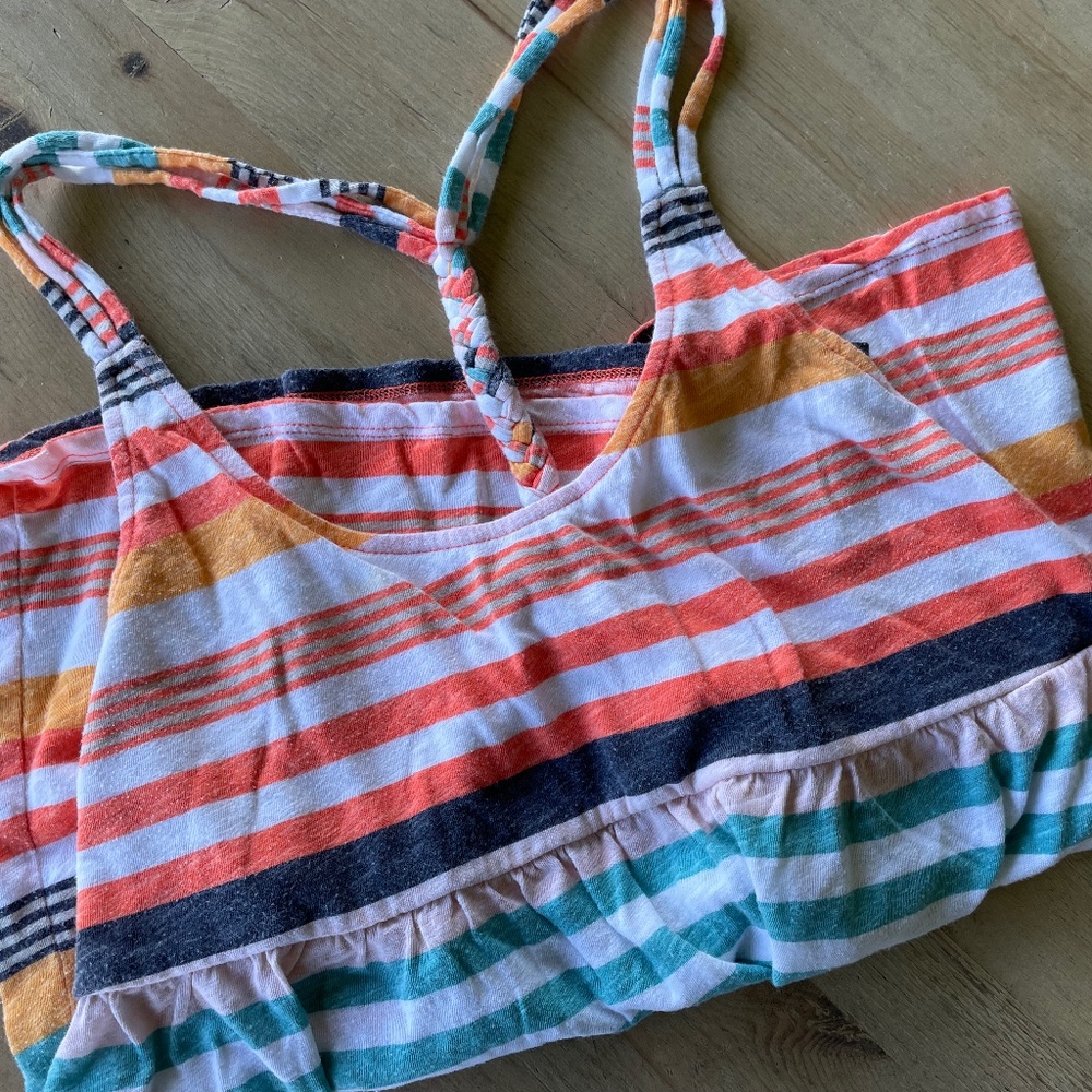 Roxy Racerback Striped Tank - Size XL